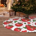 thumbnail image 6 of Yiaed Hand Drawn Tomatoes Print Christmas Tree Skirt , Tree SkirtsTree Mat for Christmas Winter Holiday Indoor Decorations-48", 6 of 7