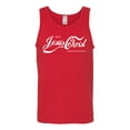thumbnail image 2 of Enjoy Jesus Christ and Thou Shalt Never Thirst Coke Parody | Mens Inspirational/Christian Graphic Tank Top, Red, 2XL, 2 of 3