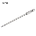 thumbnail image 3 of Uxcell 5Pcs Security Torx Bit 1/4" Hex Shank 4" Long Drill Bits T15 Torx Star S2 Steel Tamper Resistant Screwdriver Bit, 3 of 6