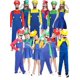 thumbnail image 1 of Super Mario Mario Cosplay para padres e hijos Disfraces de Halloween Cosplay, 1 of 2