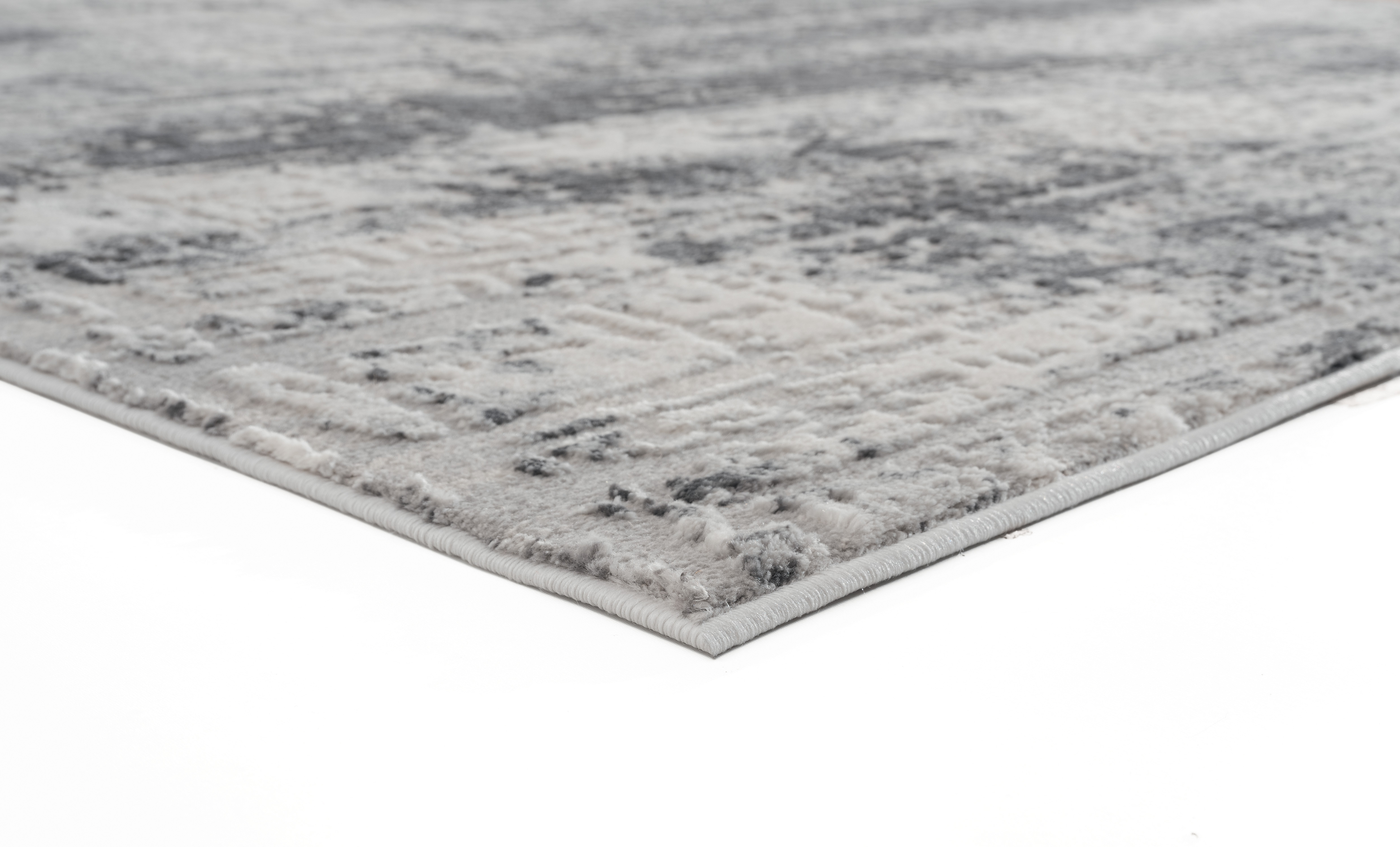 United Weavers Rasbora Pelco Contemporary Abstract Runner Rug, Grey, 2'7" x 7'2"
