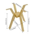 thumbnail image 2 of TFCFL 28'' Floor Standing Table Base Gold Metal Table Leg Heavy Duty Furniture Leg Coffee Table Base, 2 of 14