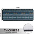 thumbnail image 5 of Kitchen Rugs Sets Of 2,Blue Geometric Striped Pattern Anti Fatigue Kitchen Mat Rugs Non Slip Washable,Decorative Kitchen Floor Mats for Kitchen,Sink,Laundry,17"x47"+17"x47", 5 of 5