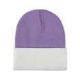 thumbnail image 4 of Fgnfyis Soft Comfortable Unisex Ribbed Knit for Autumn and Winter Fashion Versatile Hats for Men and Women Edge Light Purple, 4 of 4