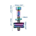 thumbnail image 4 of Unique Bargains 2 Set M5x30mm Seatpost Cycling Screws Bike Bicycle Seatpost Clamp Tube Bolt Nut Washer Assorted Color, 4 of 6