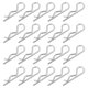 thumbnail image 1 of Uxcell Pasadores de Cotter de 4 mm x 78 mm, Sujetador de Resorte, Pasador de Remolque, Pasador en R, Pasador de Pelo de Acero Inoxidable 304, 20 Piezas, 1 of 6