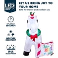 thumbnail image 6 of Joyfy 6 ft Christmas Inflatables Magical Unicorn Outdoor Decorations,Christmas Unicorn Blow Ups Yard with Built-in LEDs for Holiday Party Garden Lawn Decor, 6 of 8