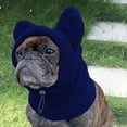 thumbnail image 1 of Gorro de invierno Salvador para mascotas gorro cálido para perros orejeras ajustables Azul oscuro, 1 of 10