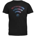thumbnail image 1 of Wifi Galaxy Black Adult T-Shirt, 1 of 1