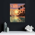 thumbnail image 4 of JRXY  Key West Florida Coast Vintage Travel Poster Canvas Art Wall Decor Poster Picture Print Painting Posters Gift 16x20 in, 4 of 4