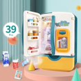 thumbnail image 2 of 39pcs/set Kids Kitchen Toy Refrigerator Mini Kitchen Food Pretend Play Set Refrigerator With Ice Dispenser Pretend Play Appliance, 2 of 5