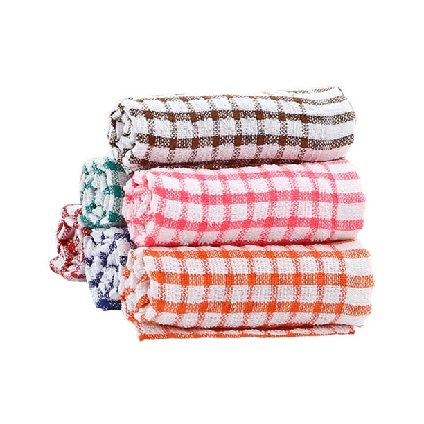 Toallas De Cocina Absorbentes Reutilizables Patrón De Celosía Multiusos Paños De Cocina Suministros Para El Hogar Accesorios De Limpieza Para Uso Doméstico Scienceny HA032633-00