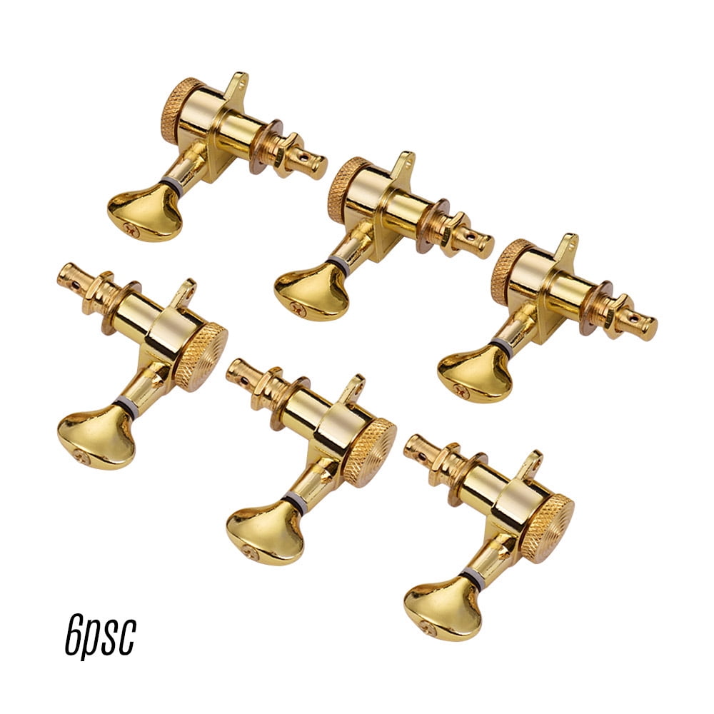 6 Pieces Guitar Machine Heads Knobs String Tuning Peg Locking Tuners