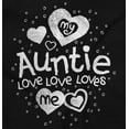 thumbnail image 2 of Auntie Loves Me Adorable Cute Niece Youth T Shirt Tee Girls Infant Toddler Brisco Brands 6M, 2 of 5