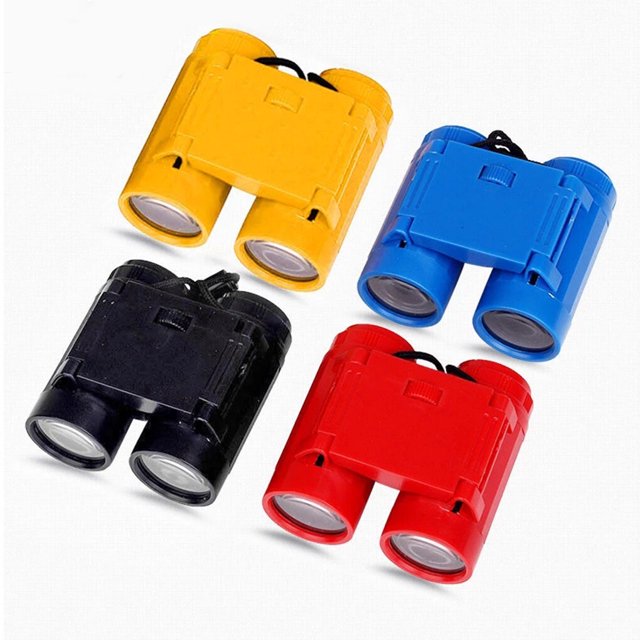 Telescope Portable Kid Binocular Foldable observing binocular; kid Outdoor Observing Tool High Resolution Children Binocular, Blue