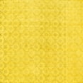 thumbnail image 1 of Ahgly Company Indoor Square Abstract Yellow Contemporary Area Rugs, 8' Square, 1 of 4