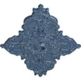thumbnail image 3 of 67 1/4"W x 43 3/8"H x 4"ID x 2"P Melchor Diamond Ceiling Medallion (Fits Canopies up to 4"), Hand-Painted Americana Crackle, 3 of 5
