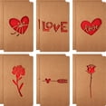 thumbnail image 1 of Dream Lifestyle 10 PCS Valentine's Day Gift Cards Greeting Cards,Hollow Out Design Kraft Paper Floral Letter Pattern Blessing Card with Envelop for Anniversaries Valentines Gift Cards, 1 of 8