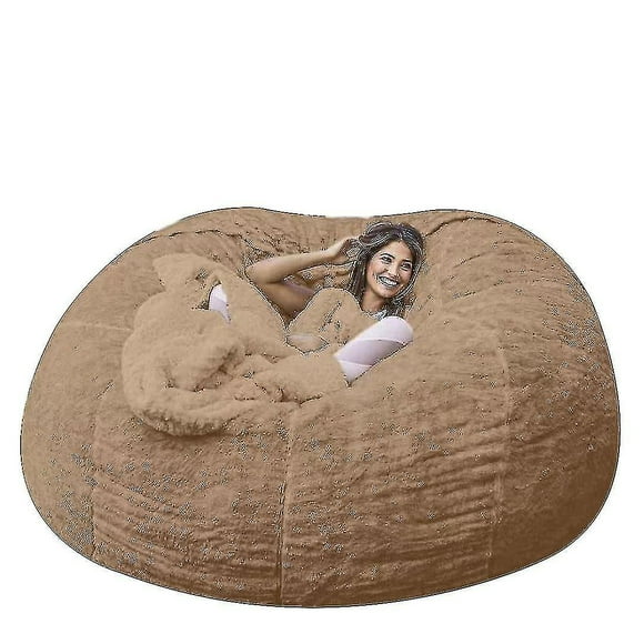 Lazy Sofa Bean Bag Artificial Fur Bean Bag Bean Sofa (without Filler)