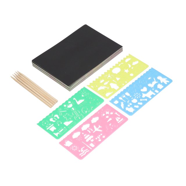 Juego de papel para rascar, juego de papel para rascar, juego de arte con papel para rascar, juego de papel para rascar creado para el futuro