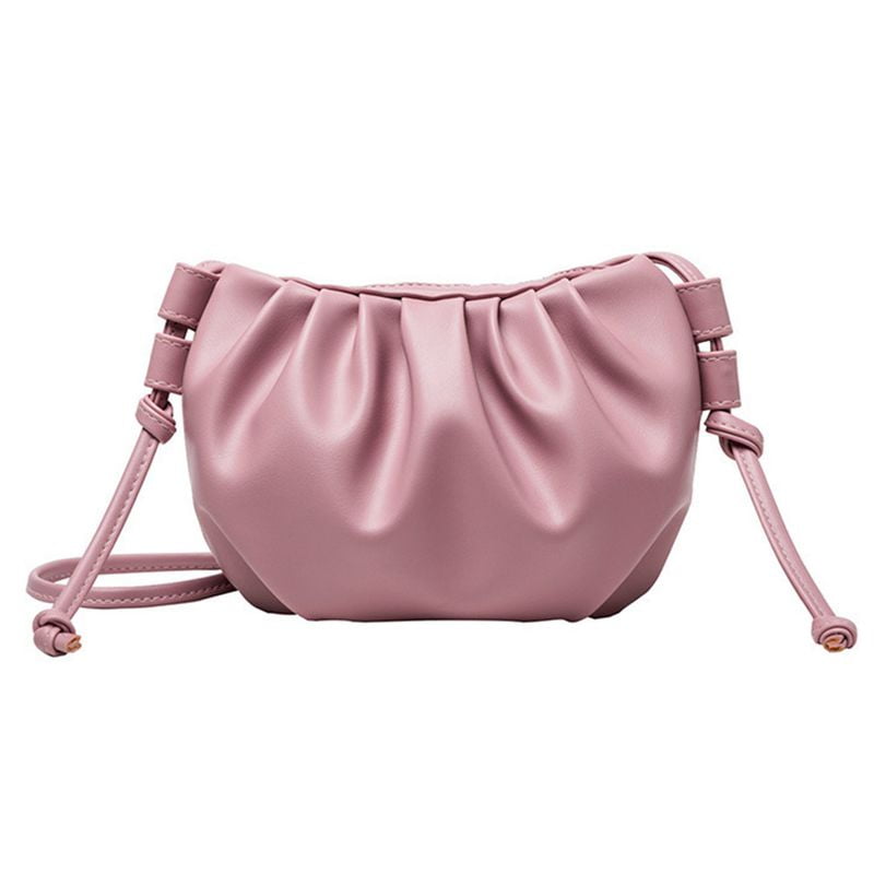 Dumpling Bags for Women Cloud Clutch Purse with Ruched Detail