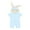 Blue, variant on Kkkded Boys Girls Hooded Ears Baby Romper Jumpsuit with Zipper 0-18 Months Newborn Cotton Pajamas Summer Cute Onesie Short Sleeve Bodysuit