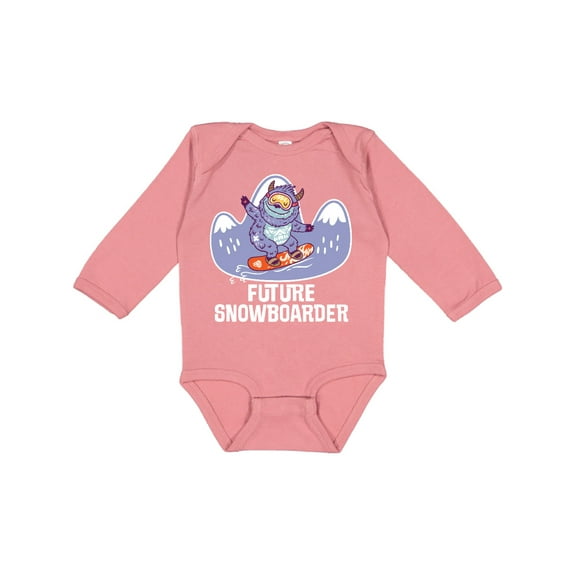 Inktastic Snowboarding Future Snowboarder Boys or Girls Long Sleeve Baby Bodysuit