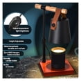thumbnail image 2 of Scented Candle Warmer Lamp Home Decor Wax Melt For Jar Candles Retro Wood Base Candle Warmer Electric Wax Melt Lamp Lantern ,Long Lasting, 2 of 6