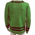 thumbnail image 2 of Men's Cable Knit V-Neck Sweater Long Sleeve Pullover Casual Classic Fit Knit Top, 2 of 4