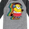 thumbnail image 3 of Despicable Me Minions - Retro Rainbow Skater - Toddler & Youth Raglan Graphic T-Shirt, 3 of 5