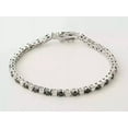 thumbnail image 3 of 4MM 10Ct Round Cut Lab Created Black & White Diamond Women Tennis Bracelet 14k White Gold Plated 7", 3 of 3
