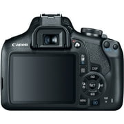 Canon EOS Rebel T7 DSLR Camera Double Zoom Lens Kit with EF-S 18-55mm and EF 75-300mm Lenses, 24.1 Megapixel CMOS (APS-C) Sensor, Full HD Videos, Wi-Fi, Beginner Photographers, Digital Camera, Black