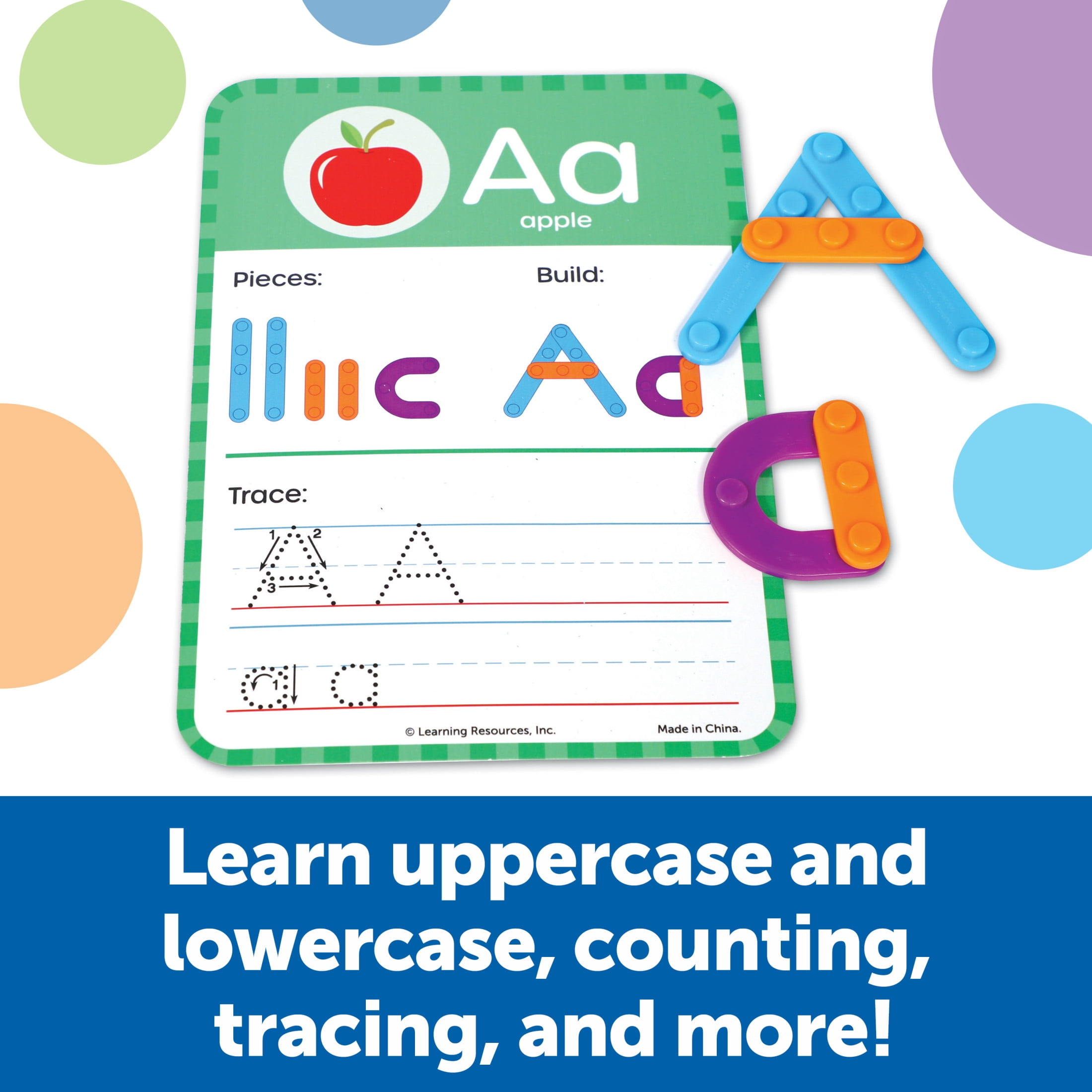 Learning Resources Skill Builders! Kindergarten Letter & Number Maker Math Games for Kids Ages 6 and Up
