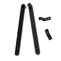 unbranded 2 Pcs Drawer Guides Cabinet Door Side Rail Cabinet Repair 24.4X2.75X1.97CM Black