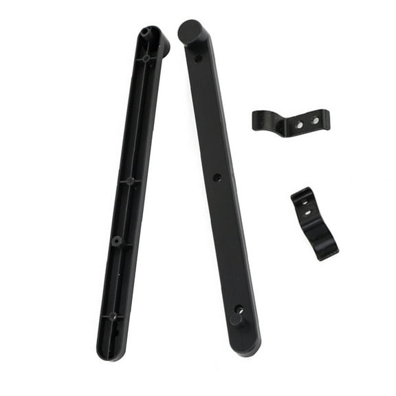 unbranded 2 Pcs Drawer Guides Cabinet Door Side Rail Cabinet Repair 24.4X2.75X1.97CM Black