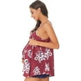 thumbnail image 7 of iiniim Women's Maternity Nursing Tank Top Floral Print Breastfeeding Shirt Vest Loose Blouse, 7 of 7