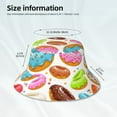 thumbnail image 5 of Balery Color Donut Sun Hats for Men Women Bucket Hat UPF 50+ Buckey Hat Boonie Hat Foldable UV Protection Hiking Beach Fishing Summer, 5 of 9