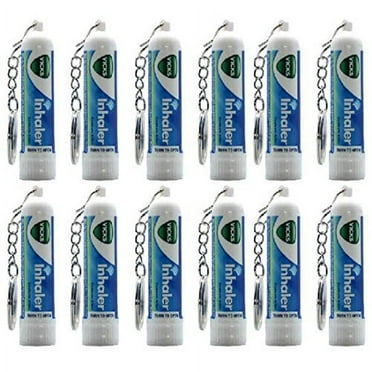 12 x Vicks Inhaler Nasal Vapor Breather Tubes -0.5ML Tubes-12 - Pack of 12