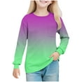 thumbnail image 1 of Haut Fille Manches Longues Col Rond Imprimé Chandail pour Enfants, Robe Longue, 1 of 8