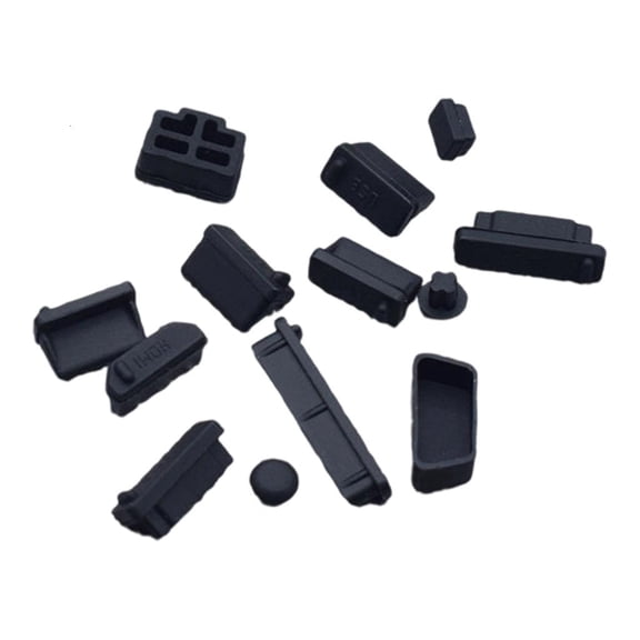 Yammee Universal Dustproof Plugs Caps For USB Type C Hdmis RJ45 Port Flexible Silicone Connector Protectors Electronics Care