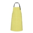 thumbnail image 2 of Picia Yellow Checkboard Waterproof Apron for Unisex Adult - Adjustable Bib Apron with Pockets, Ideal for Cooking, Gardening, Painting, and Household Chores, 2 of 9