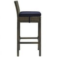 thumbnail image 4 of Home Square 30"" Patio Bar Stool in Brown and Navy - Set of 3, 4 of 4