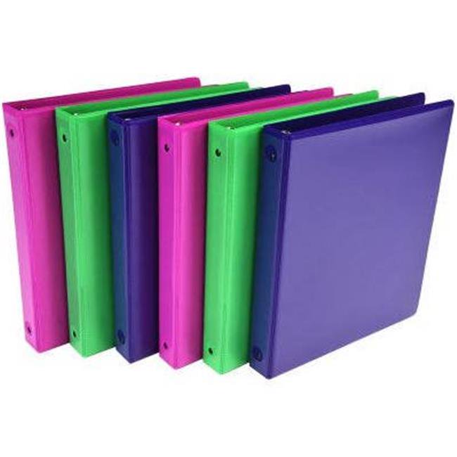 1 in. Value View Fashion Binder, Assorted Colors