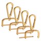 thumbnail image 1 of Ganchos de clip giratorio Uxcell [4 piezas] - Ganchos de clip para llaveros, uso para hacer llaveros - [Dorado - 2.51 pulgadas] Clip en D de aleación de zinc, hardware para cordones, 1 of 6