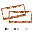 thumbnail image 4 of A Pair Of License Plate Frame Sunscreen Corrosion Resistant Rust 12.3×6.3in With Accessories Suitable For Any Car Groovy Flowers, 4 of 8