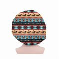 thumbnail image 1 of wonima11 Retro Tribal Horse Shower Caps Satin Bonnet Sleep Cap Double Layer Draw String Adjustable Satin Cap for Sleeping Hair Bonnet Night Cap Salon Sleep Bonnet Cap for Women Teens, 1 of 1