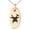 Rose, variant on Stainless Steel Hephaestus Greek God of Blacksmith & Fire Engraved Small Oval Charm Pendant Necklace