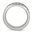 thumbnail image 2 of Stainless Steel Black Plated Chain Inlay 10mm Ring Wedding Man Type Of  For Dad Mens  For Him, 2 of 10