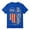 Blue, variant on Boys Tshirts Short Sleeve Crewneck Independence Day 250th Bald Eagle Print Summer Casual Daily Wear Lightweight Kids T Shirts Size 4-5Y