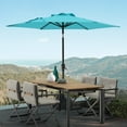 thumbnail image 5 of COBANA 7.5ft Patio Umbrella with Base Included, Outdoor Market Table Umbrella with Stand Weights, Blue, 5 of 7